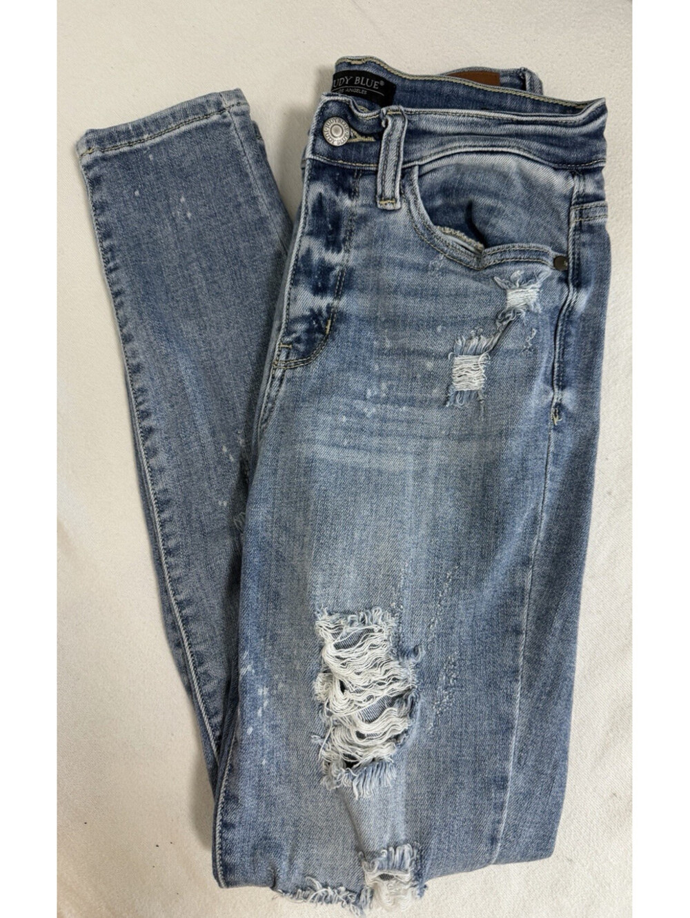 Judy Blue Destroyed Skinny Fit Jeans Junior size Size 3 / 26 (Style JB82293LT)